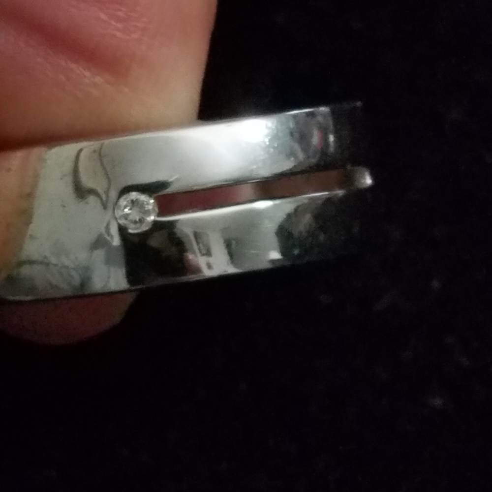 Platinum Plated Silver Ring - image 4